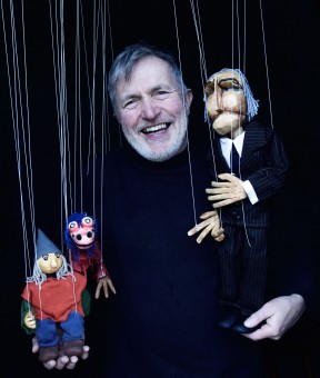 Norbert Hausberg with his marionettes image courtesy of Norbert Hausberg