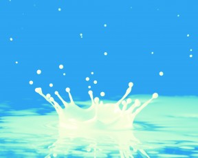 milk splash blue