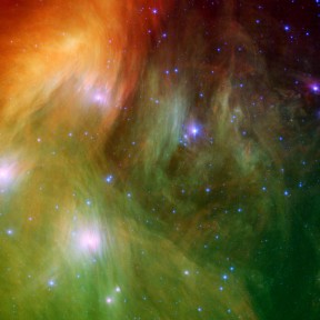 Pleiades Spitzer NASA copyright free Credit NASAJPL Caltech