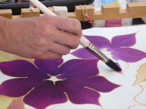 Silk painting workshop